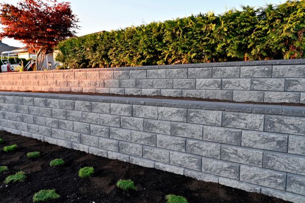 Concrete Retaining Wall Installation in Rocky Mount