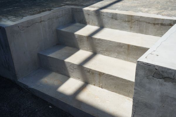 Poured Steps Installation in Rocky Mount